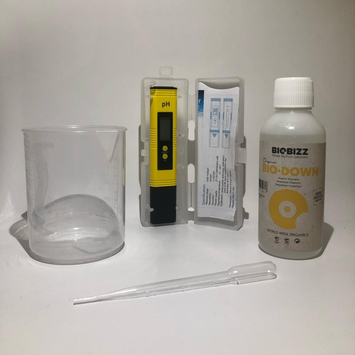 Bewässerungs-Komplettset mit pH-Messgerät und Anleitung
